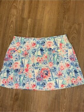 Lilly Pulitzer Madison Skort "sea to Shining Sea" size s